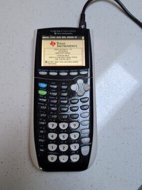 Texas Instruments TI-84 Plus C Silver Edition Graphing Calculator K-0413A White
